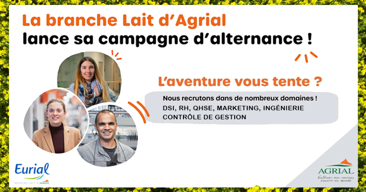 Alternants : La branche Lait d'Eurial lance sa campagne d'alternance !